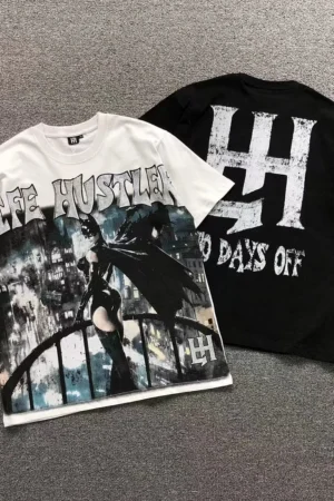 MIXED EMOTION White & Black the Hustler T-Shirt