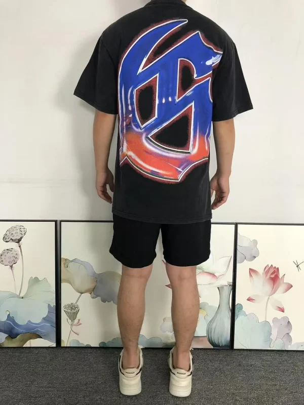 GODSPEED Black Sports Car Driver Sunset T-Shirt - full look
