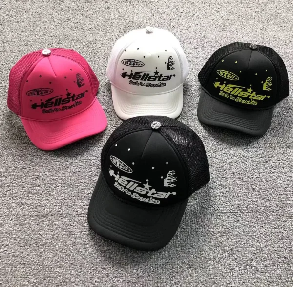 HELLSTAR Multi-Color 4-color Caps Hat - back view