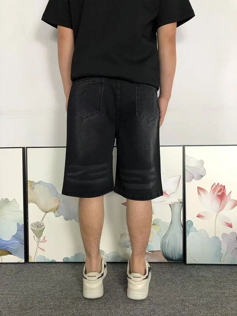 VALLEY Black Rhinestone Patches All-Over Shorts - photo 4