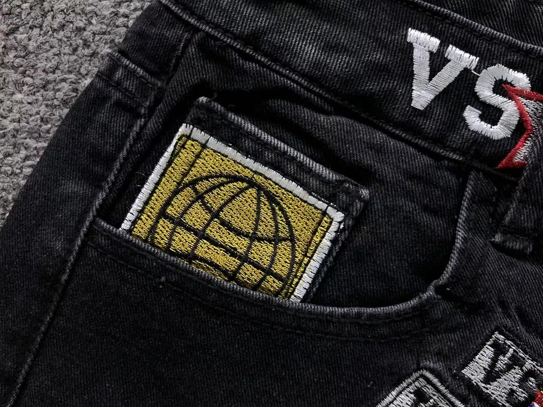 VALLEY Black Rhinestone Patches All-Over Shorts - photo 22