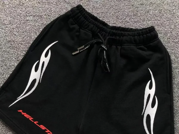 HELLSTAR Black Red Letters Hoodie - styled shot