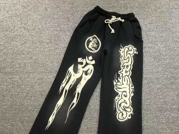 HELLSTAR Black White Gothic Pants - size reference