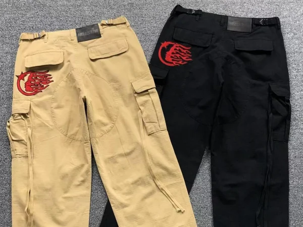 HELLSTAR Khaki 2-color Cargo Pants - alternate angle