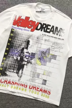 VALLEY White Chasing Dreams Japanese T-Shirt