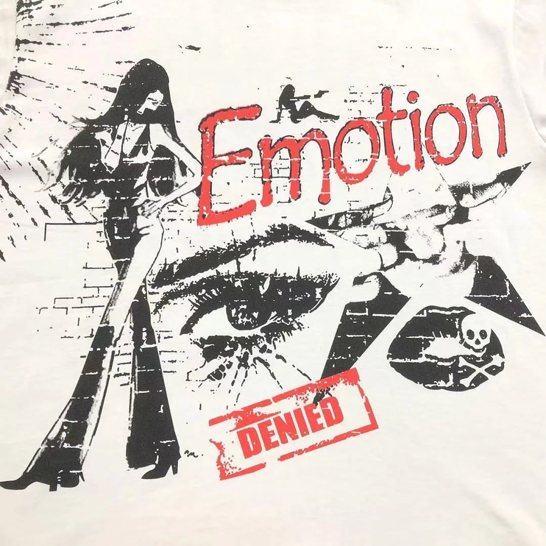 MIXED EMOTION White Graffiti Figures T-Shirt - photo 8