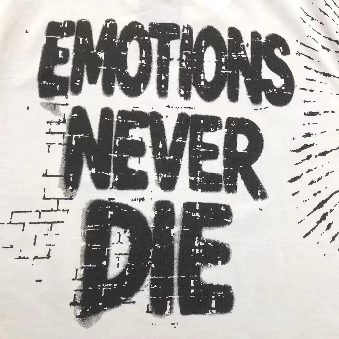 MIXED EMOTION White Graffiti Figures T-Shirt - photo 13