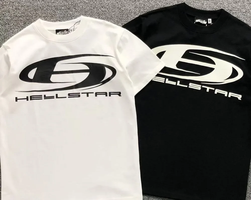 HELLSTAR White HS Logo T-Shirt - alternate angle