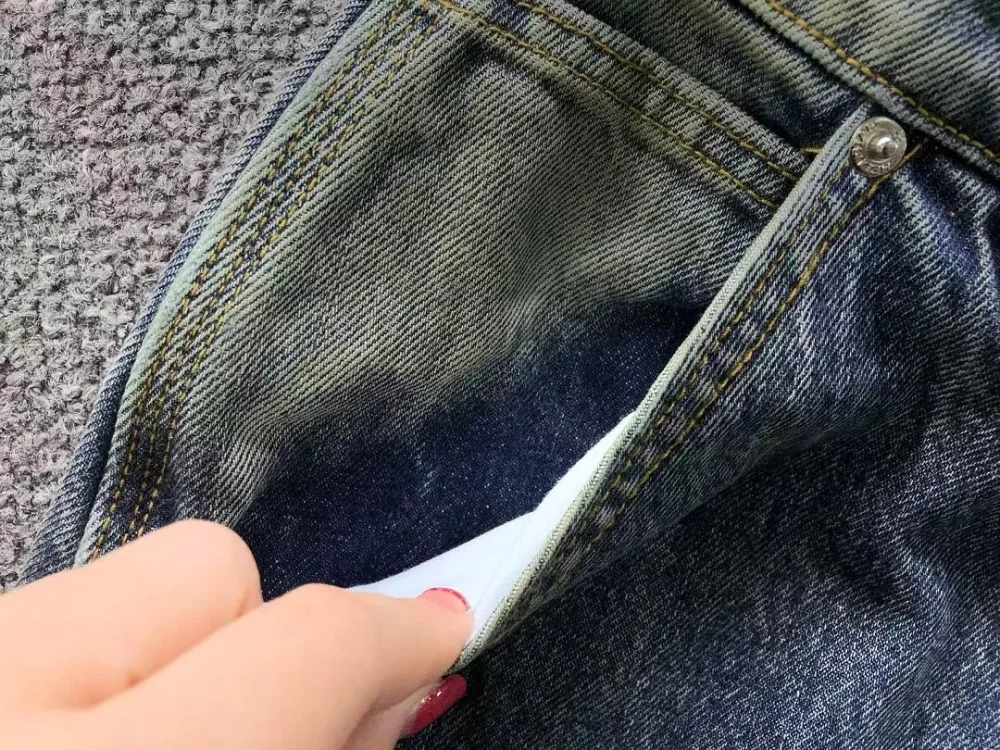 HELLSTAR Blue Acid Wash Carpenter Jeans - second colorway