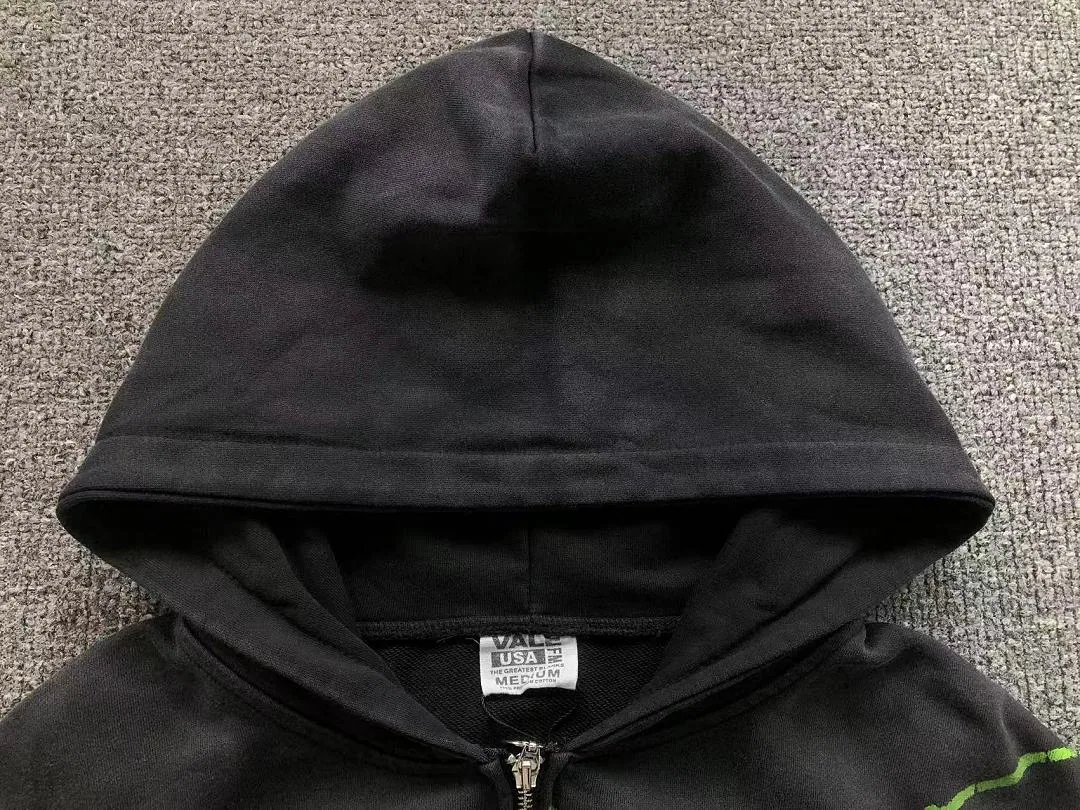 VALLEY Black Green Camo Flames All-Over Hoodie - photo 18