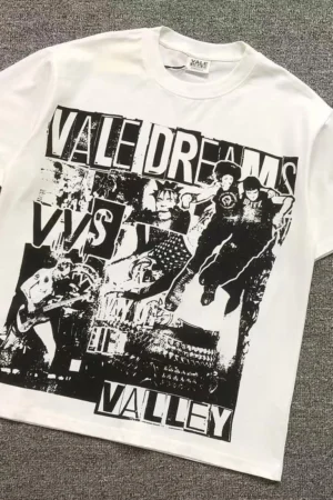 VALLEY White Vs Everybody Collage T-Shirt