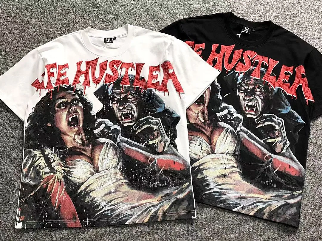 MIXED EMOTION White & Black the Hustler Scream Figures T-Shirt - photo 6