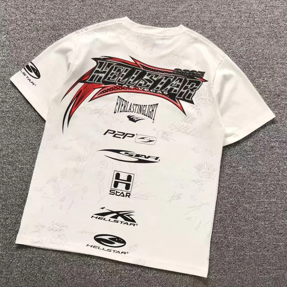 HELLSTAR White Hellstar Signatures T-Shirt - front view