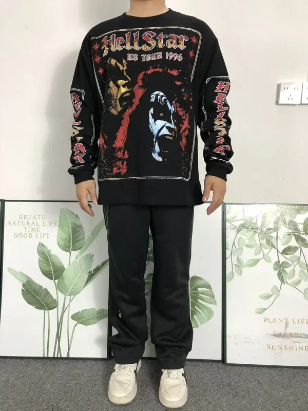 HELLSTAR Black Tour Poster Print Long Sleeve - print detail